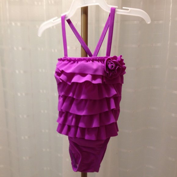 1989 Place 9-12 mo. bathing suit Lavender - Picture 1 of 6